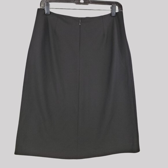 Brooks Brothers Black Knee-Length Pencil Skirt Size 6 100% Wool - Picture 2 of 8